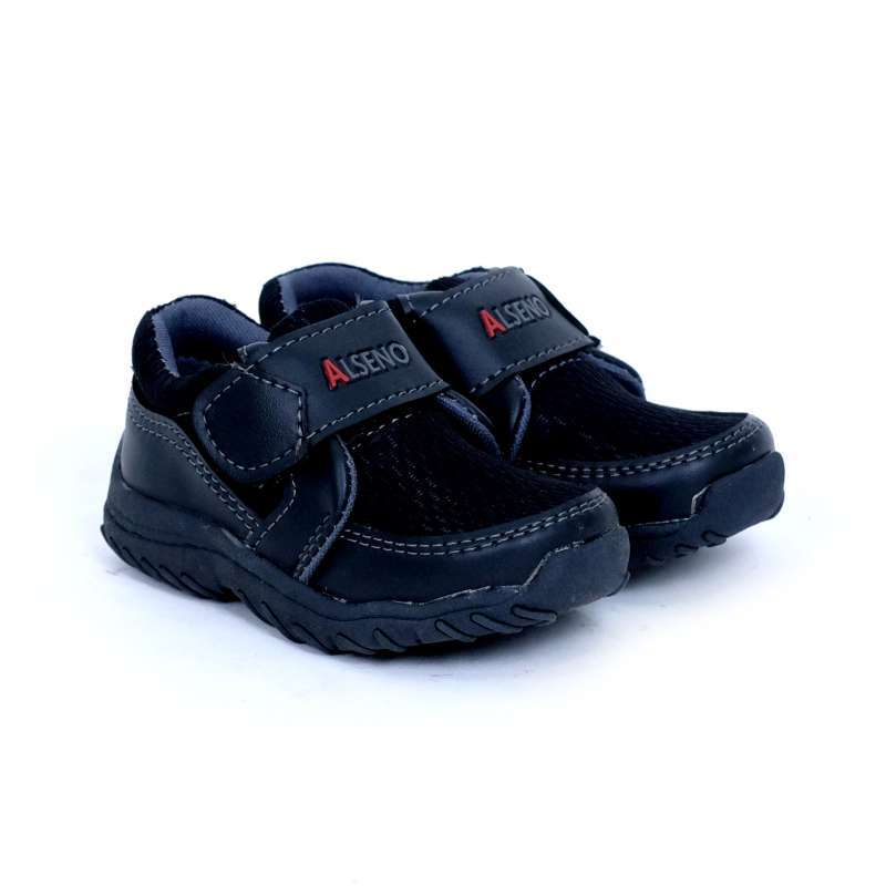 Sepatu Sneakers ALSENO KIDS Boris Black Hitam