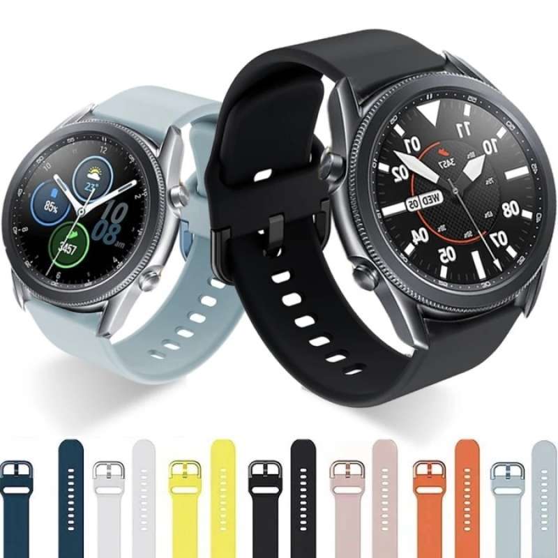 Promo STRAP TALI JAM WATCH RUBBER SAMSUNG GALAXY WATCH 3 45MM