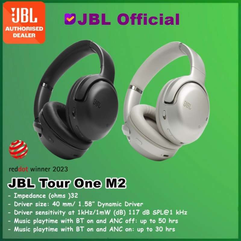 Jual JBL Tour One M2 MKII Wireless Over-ear Noise Cancelling Headphones -  Champagne di Seller Super Hemart - Cengkareng Timur, Kota Jakarta Barat |  Blibli