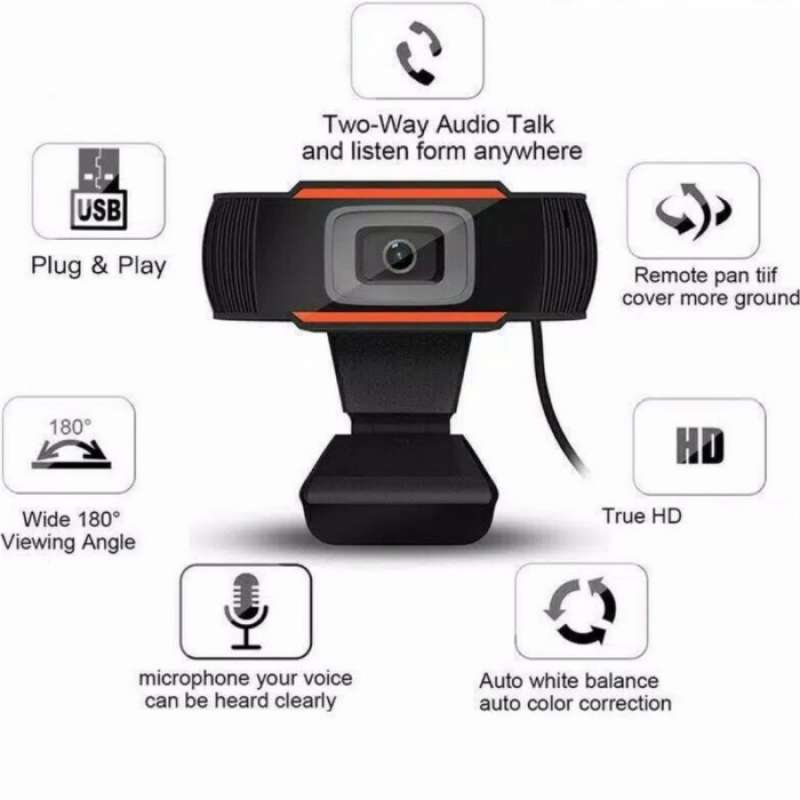 Promo MI HD 720P WEBCAM AUTOFOCUS WEB CAMERA CAM FOR LAPTOP
