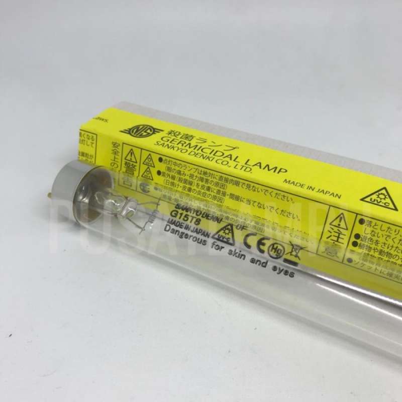 Promo Lampu UVC Germicidal Sankyo Denki G15T8 Made in Japan TL UV