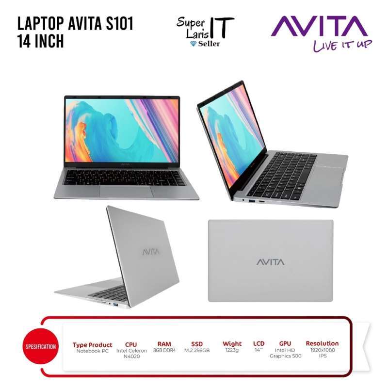Jual Laptop Avita Satus S101 Intel N4020 8gb 256gb 14 Ips Windows