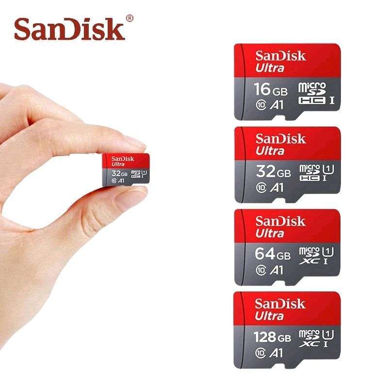 Sandisk Memory Card Micro SD Card 128GB 64GB 32GB 16GB Mcsd Class 10