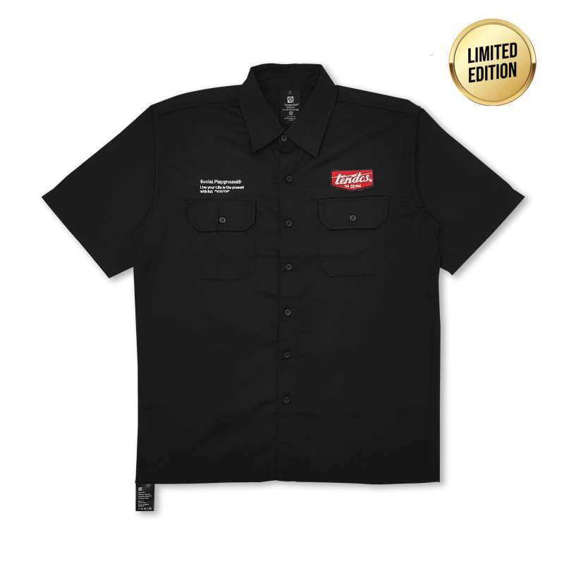 Promo Tendencies Ten Garage Work Shirt Black - S Diskon 53% Di 