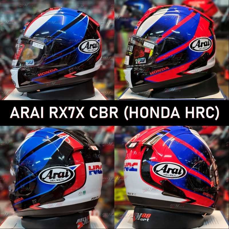 Cbr Arai Rx7 Hrc ARAI RX-7V Honda HRC GP Blue Helmet · Motocard