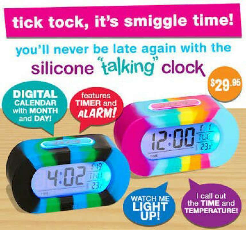 Promo SMIGGLE SILICONE TALKING CLOCK JAM SMIGGLE Diskon 23 di