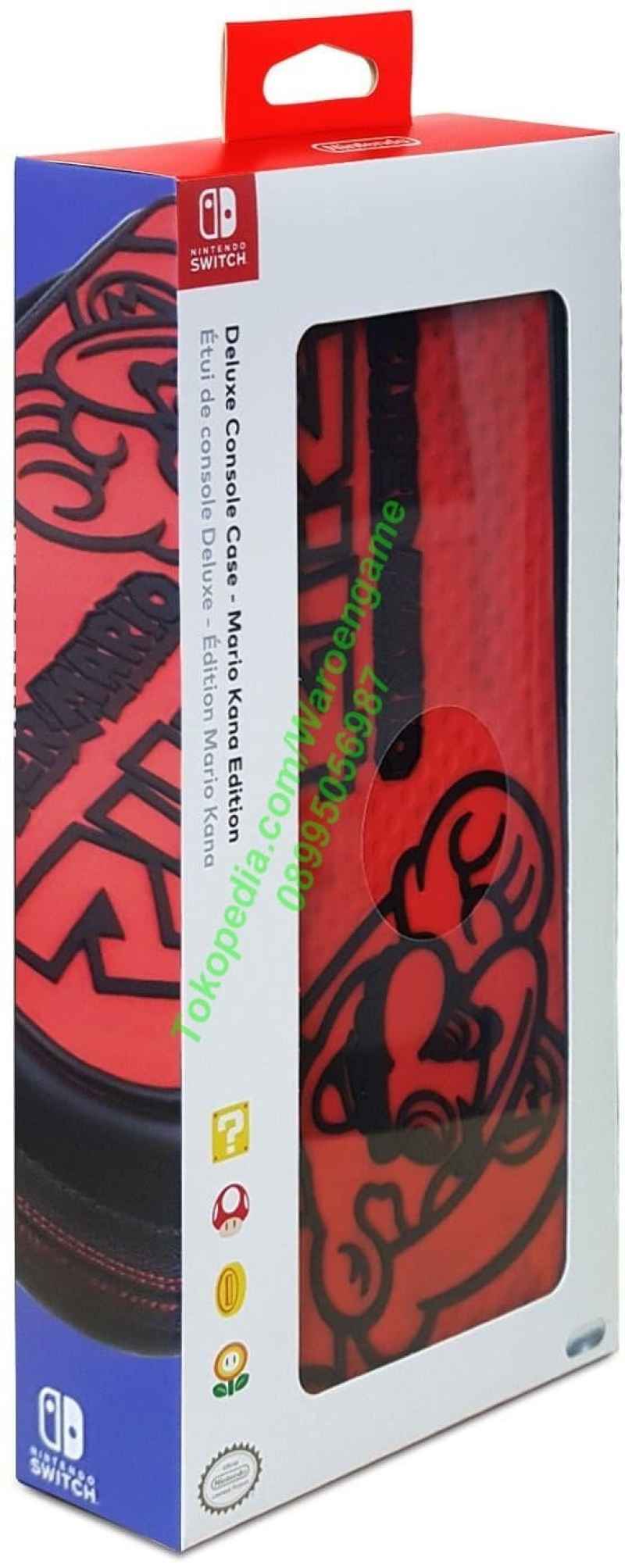 PDP NINTENDO SWITCH MARIO KANA DELUXE SLIM TRAVEL CASE CONSOLE GAMES MARKMARKET