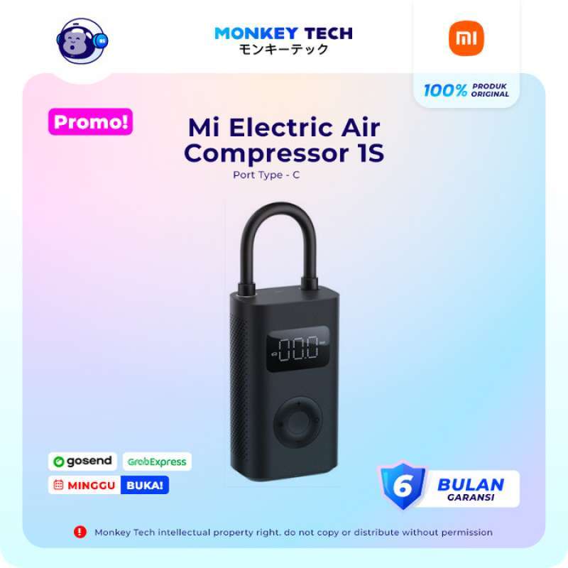 Pompa ban sale mobil portable xiaomi