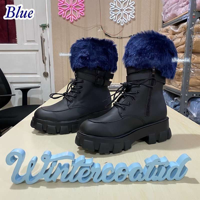 Sepatu Stylish Winter Boots Womens Fur Winter Fashion Boots Warm