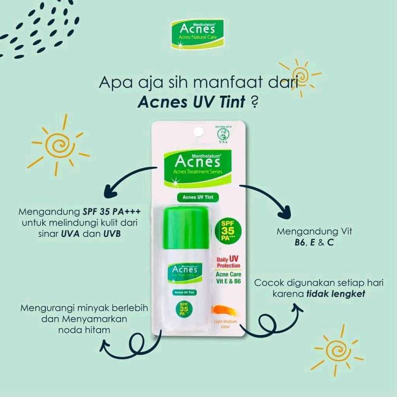 Jual Acnes Sunscreen Sunblock UV Tint SPF35 PA 30gram di Seller