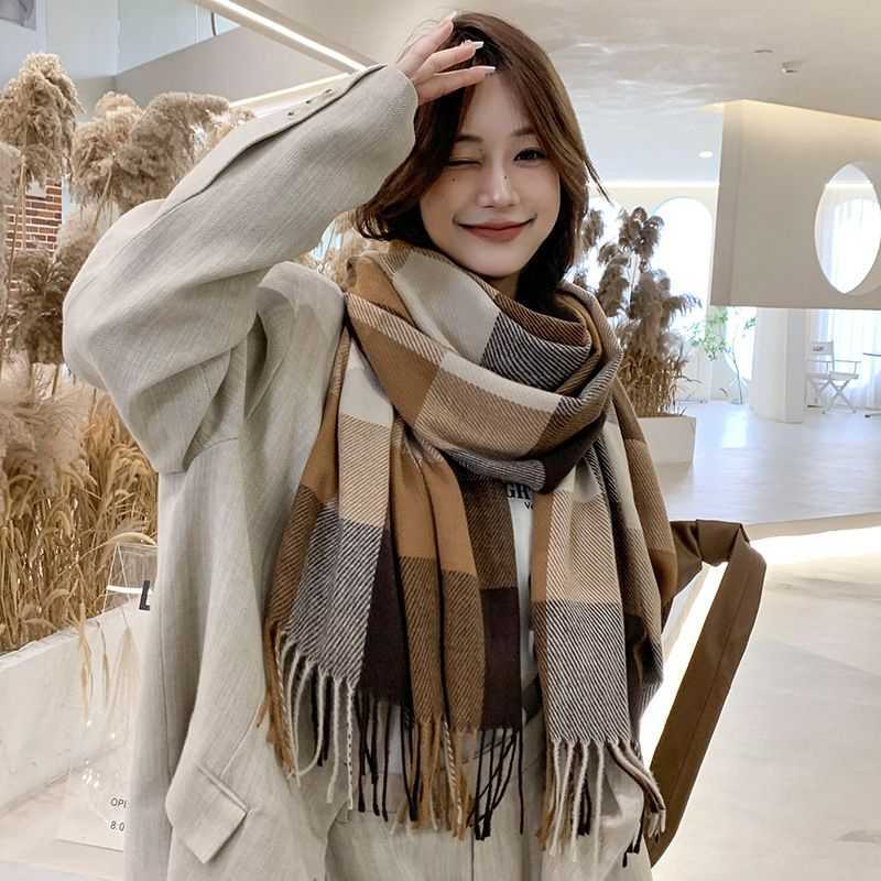 NEW Syal Korea Scarf Wool Cashmere Immitation Fashion Winter Autumn Musim  Dingin