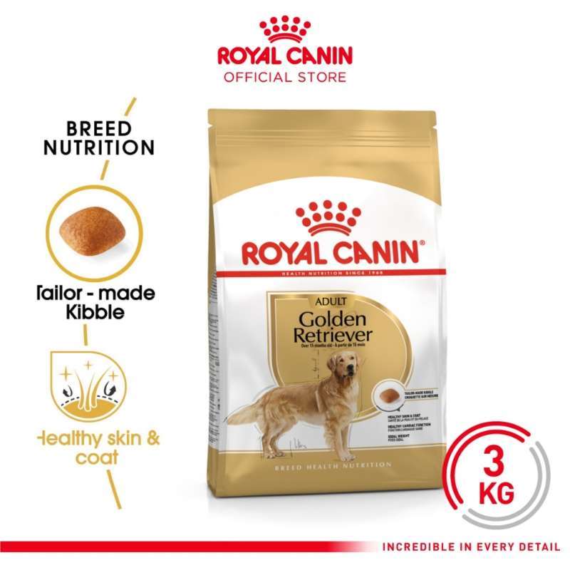 Jual Royal Canin Golden Retriever Adult 3kg Dry Makanan Anjing