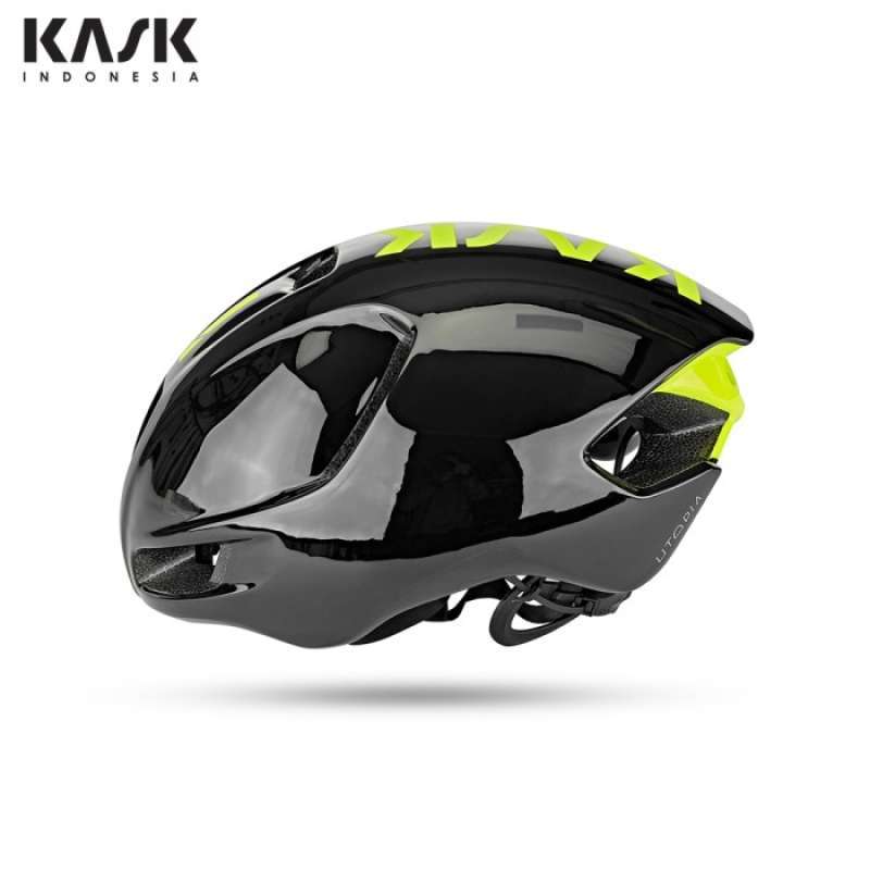 KASK UTOPIA BLACK YELLOW FLUO