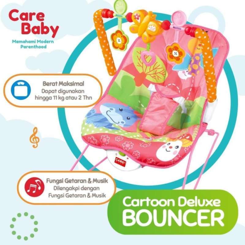 Jual Bouncer Care Baby Cartoon Deluxe New ayunan bayi NEW di