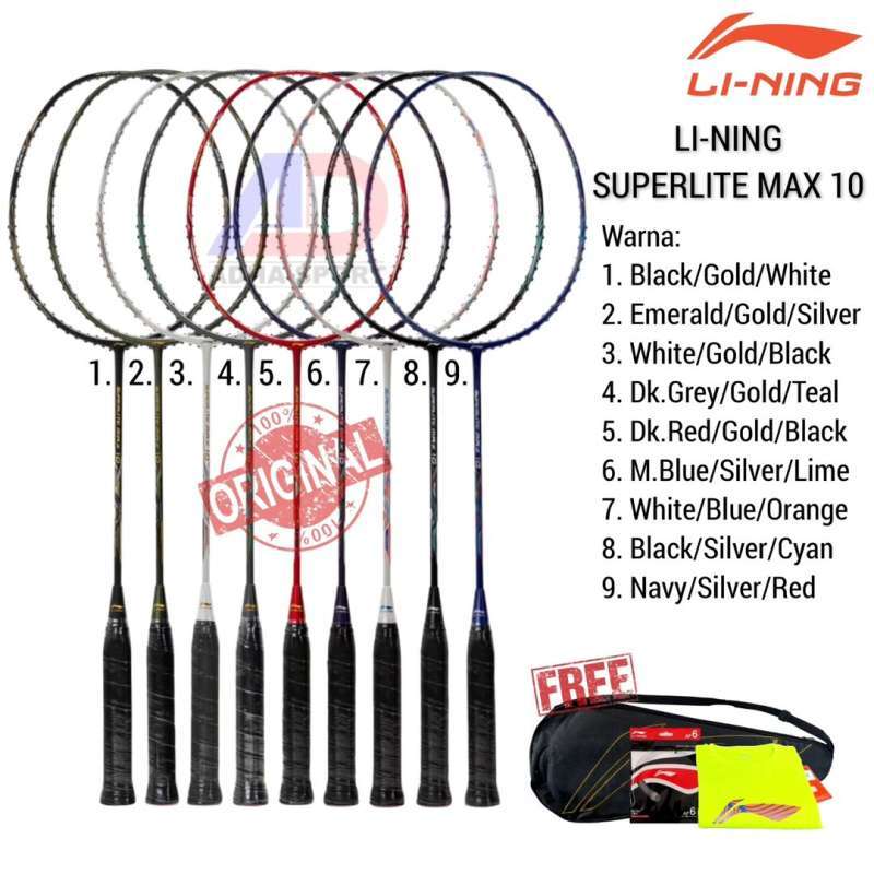 Promo Raket Badminton Lining Superlite Max 10 Raket Bulutangkis