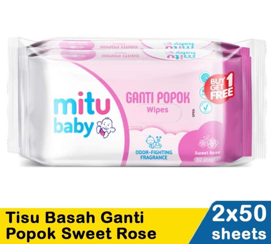 Promo Mitu Baby Wipes Ganti Popok 2x50s Diskon 30 di Seller A.R.N