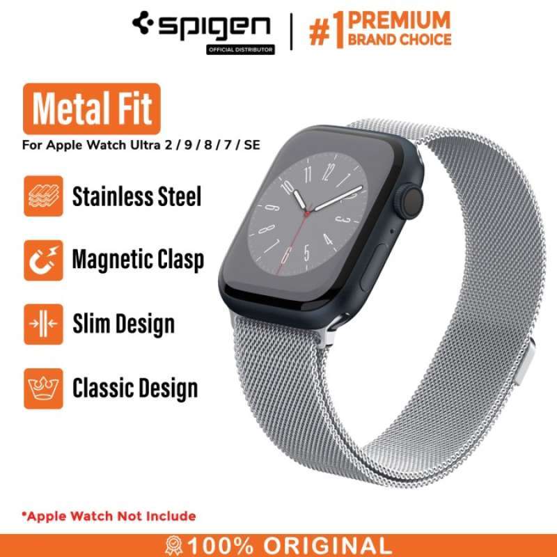 Strap Apple Watch Ultra SE 49 45 44 41mm Spigen Metal Fit Band