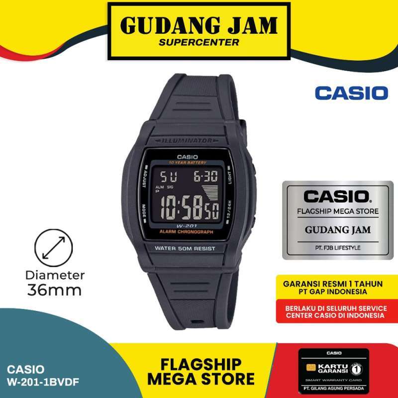Promo Casio General W 201 1BVDF W 201 1B W 201 W201 W 201 Diskon