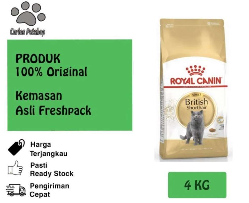 Promo Royal Canin British Shorthair Adult 4kg Promo Price Diskon