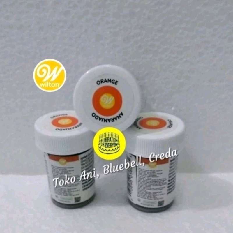 Jual Wilton Icing Color Orange Botol 1 Oz 28.3 gr Pewarna