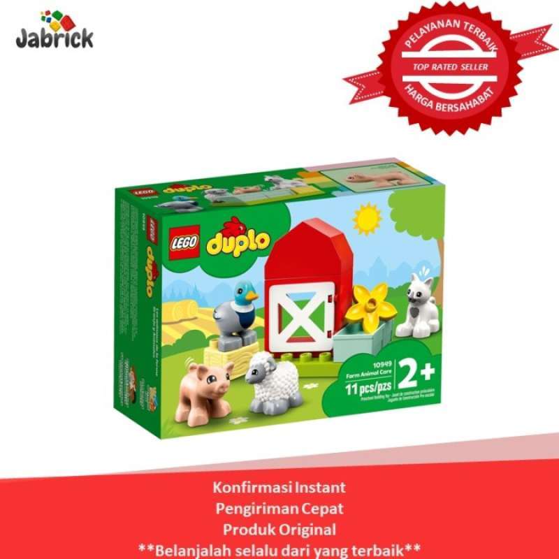 Promo LEGO 10949 DUPLO FARM ANIMAL CARE GANI12 Diskon 50 di