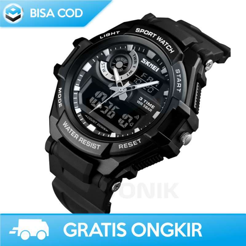 Promo JAM TANGAN ANALOG DIGITAL PRIA SKMEI 1357 ORI SPORT MURAH