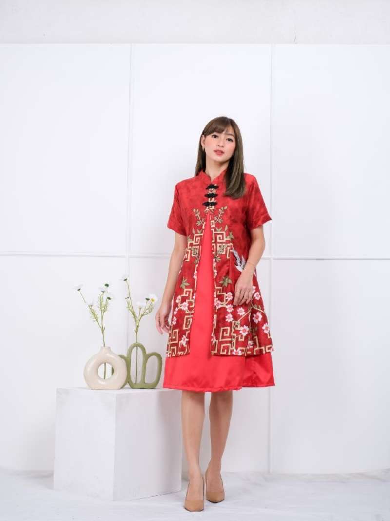 Jual EF970 DRESS CHEONGSAM DRESS QIBAO DRESS QIPAO DRESS IMLEK