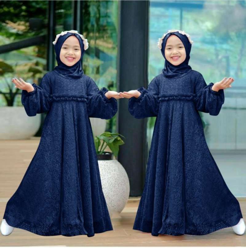 Dress brokat anak best sale modern