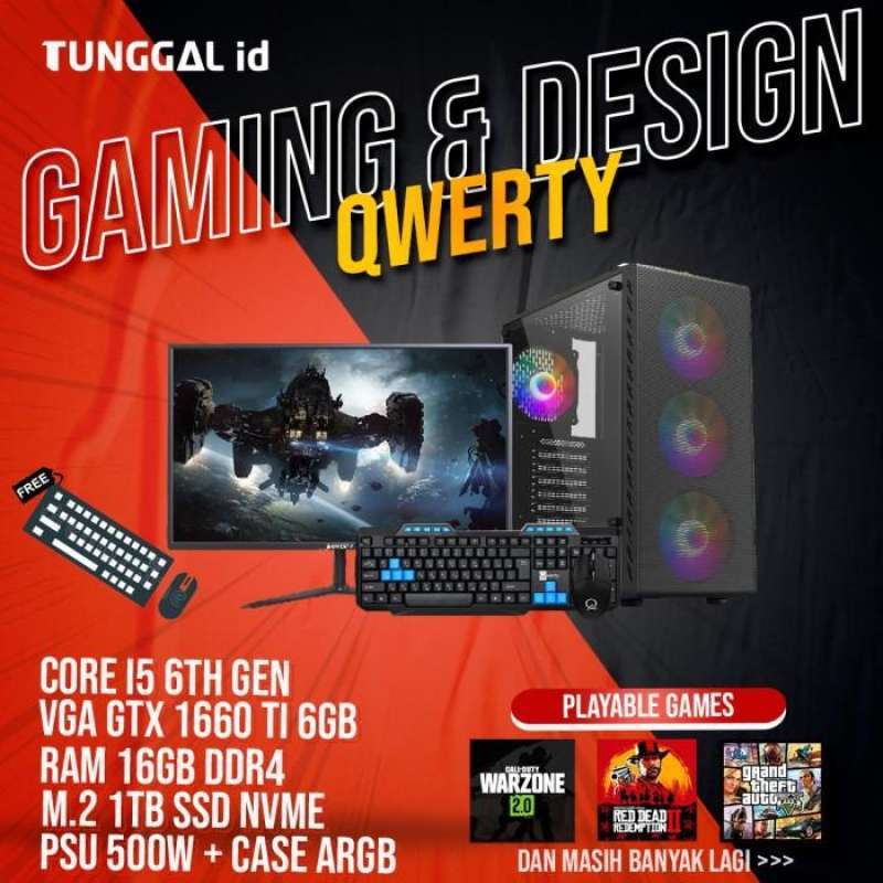 Promo Pc Qwerty Gaming Core Gtx 1660 Ti I5 Gen 6 16gb 1tb Promo Pc Qwerty Gaming Core Gtx 1660 Ti I5 Gen 6 16gb 1tb