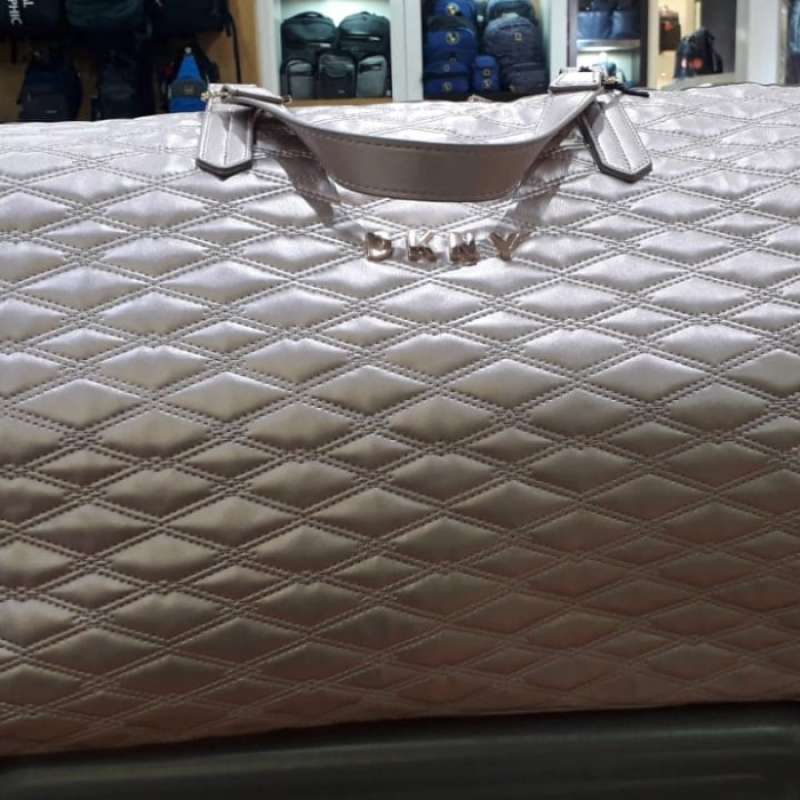 Jual Sale Travel Bag Duffle Bag Merk Dkny Authentic Rose Gold