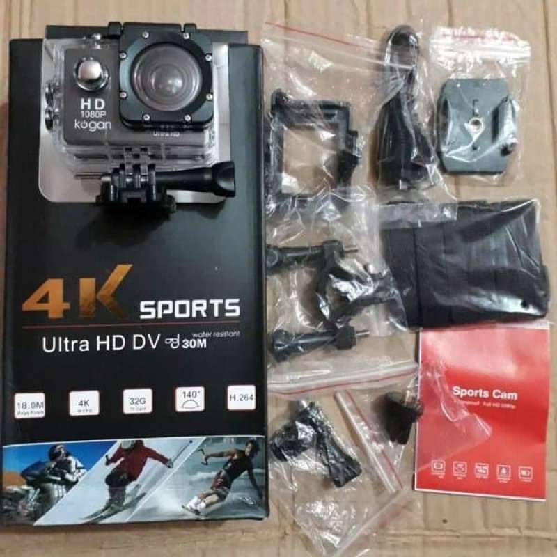 Promo Kamera Vlog Sport Cam Waterproof 30M Resolusi 4K Ultra HD