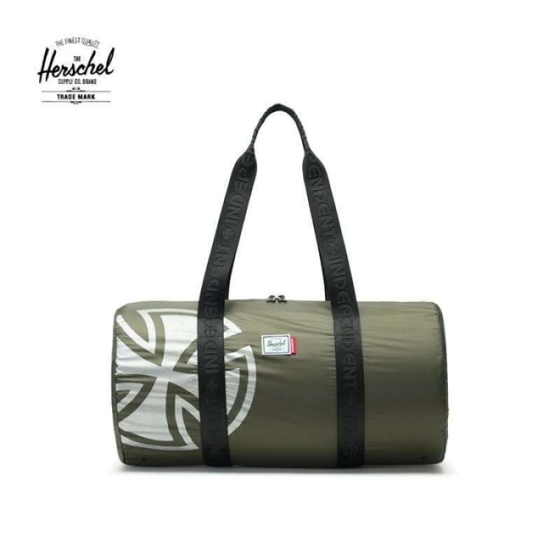 Jual 100 Herschel Packable Duffle Bag Duffel Travel Green di