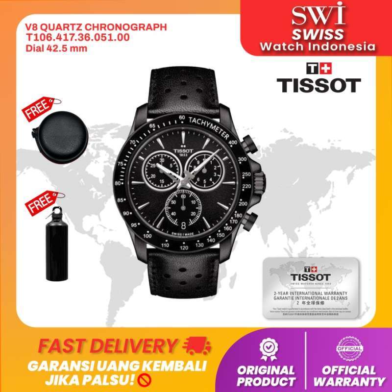 Jual Jam Tangan Pria Tissot T106.417.36.051.00 V8 Quartz