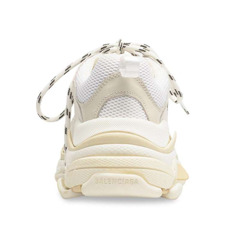 Balenciaga Triple S Sneakers Double Foam and Mesh White Women