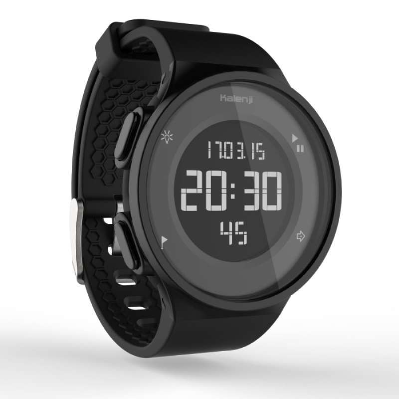 Jual Decathlon Kalenji watch Jam Tangan W500 M Swip Black di
