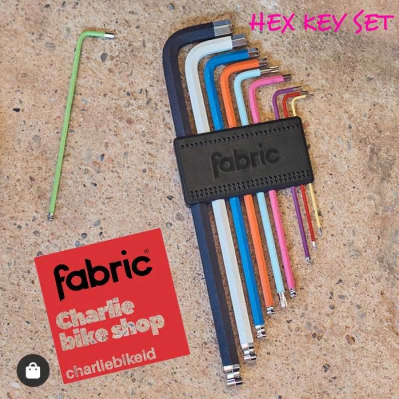 Promo Kunci L FABRIC HEX KEY SET 10 piece colour coded key set