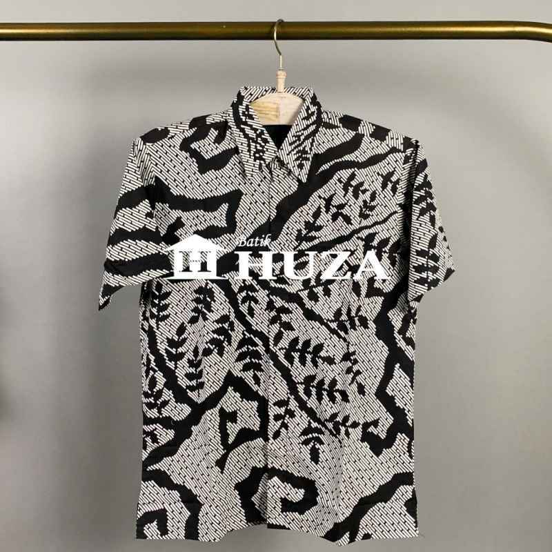 Jual Kemeja Pria Atasan Batik Pria Lengan Pendek Hem Samuel Tulis