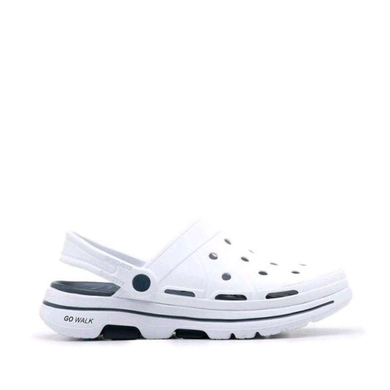 Jual Sandal Casual Pria Skechers Go Walk 5 Foamies White Original