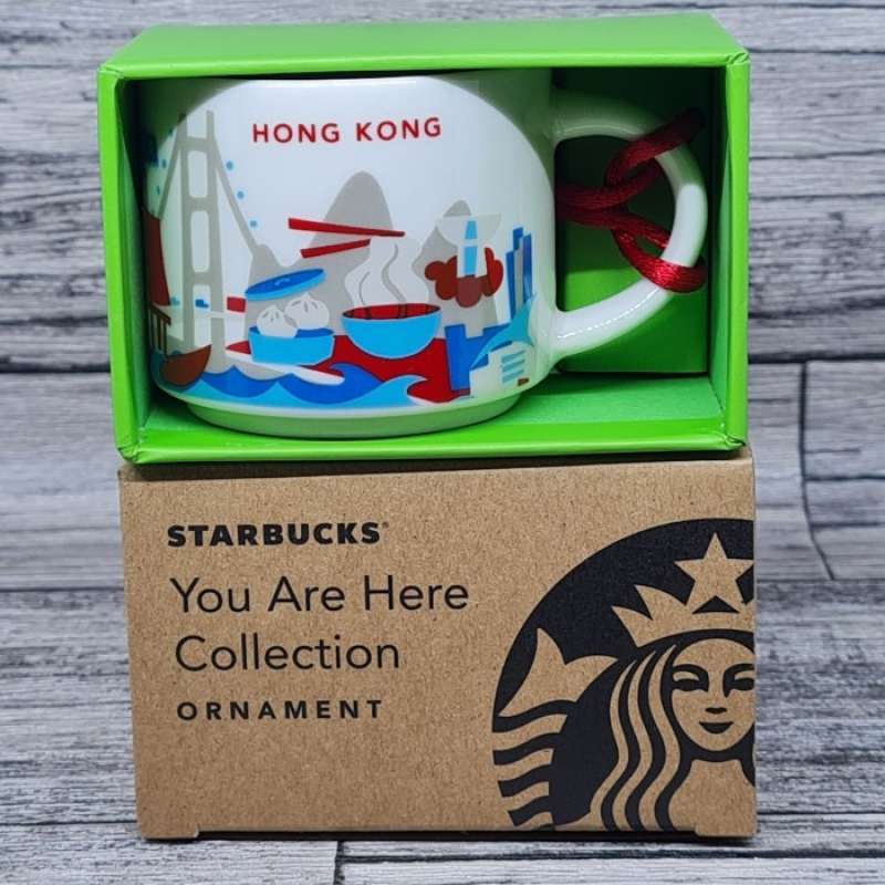 Starbucks 2oz You Are Here Hong Kong Mug / Ornament 