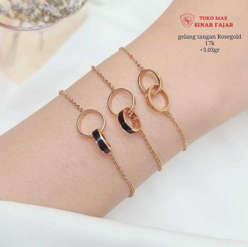 Gelang tangan rose gold new arrivals