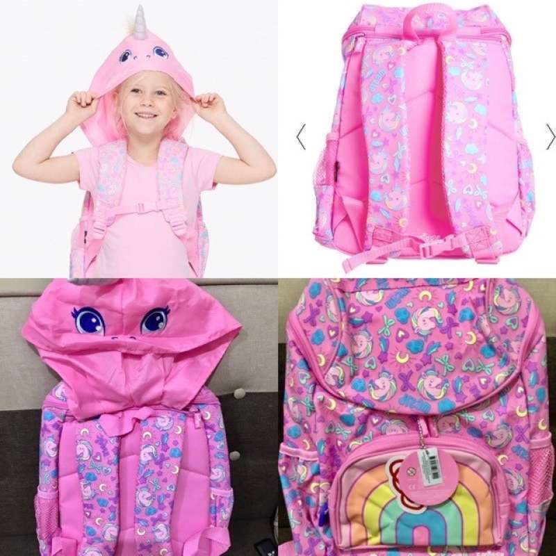 Smiggle unicorn hoodie bag cheap