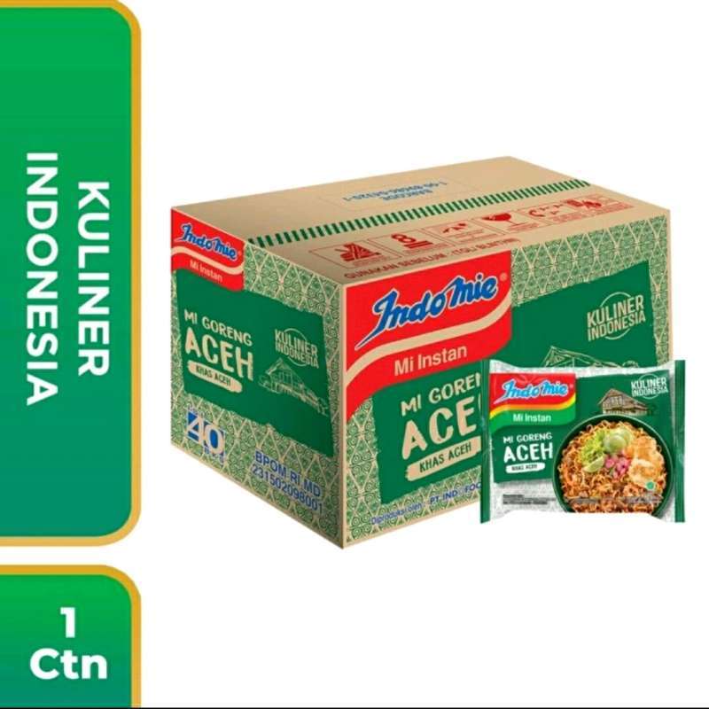 Jual Indomie Mie Instan Goreng Aceh 1 Dus 40 Pc Di Seller Richie Helm Store  - Duri Kosambi, Kota Jakarta Barat | Blibli