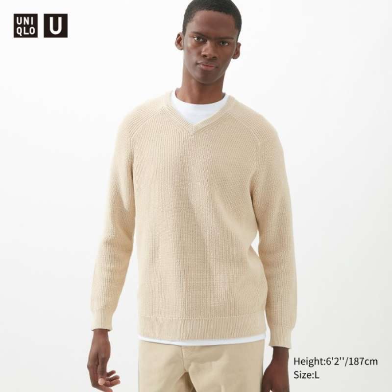 Jual Uniqlo Sweater Kerah V Lengan Panjang Uniqlo U 458950 Original Cowok Di Seller Everythingjakarta Bangka Kota Jakarta Selatan Blibli