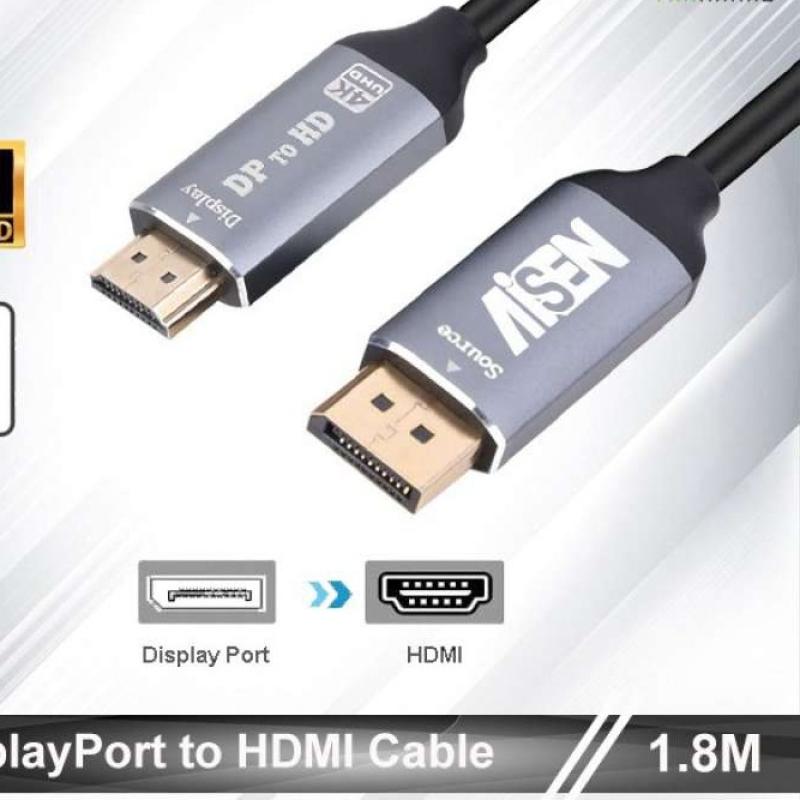 AISENS - Cable Conversor DISPLAYPORT a HDMI, DP/M-HDMI/M, Negro, 0.5M -  AISENS®