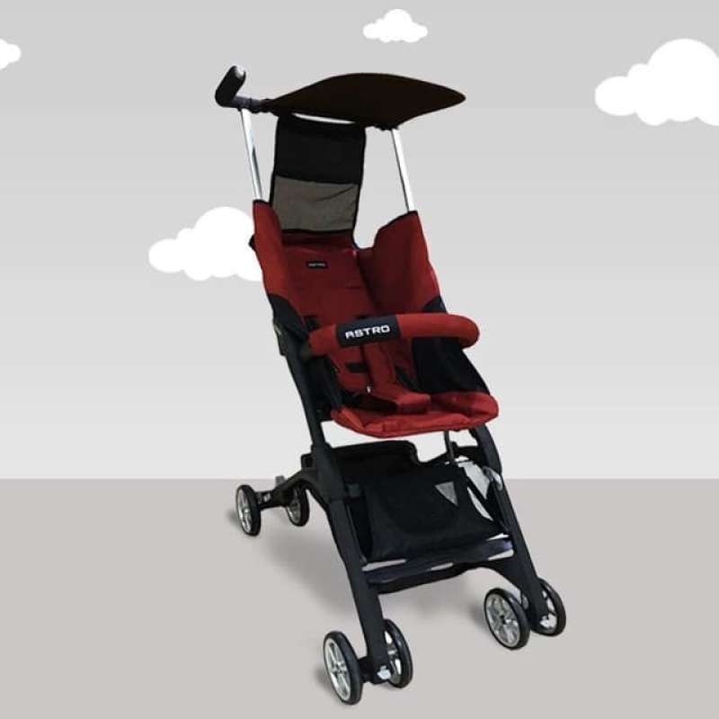 stroller cabin size kereta dorong bayi BABYELLE POCKIT ASTRO S350 tosca blue