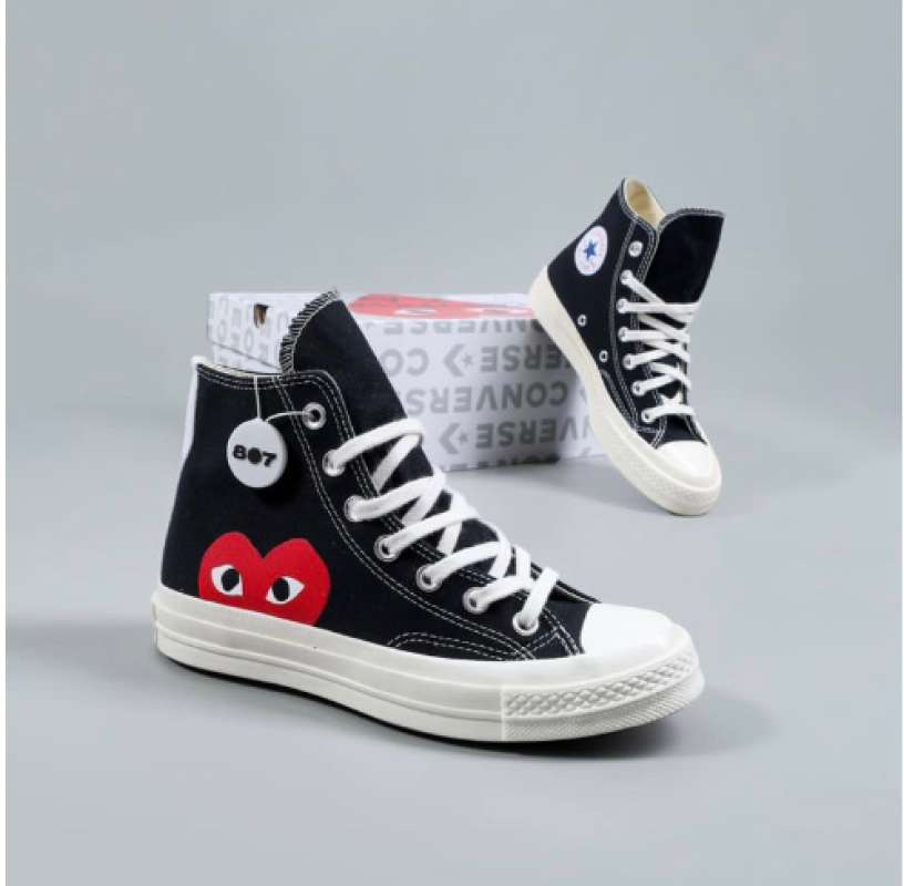 Jual Converse CDG High Black 807 di Seller PARFUM HOUSE DIEGO