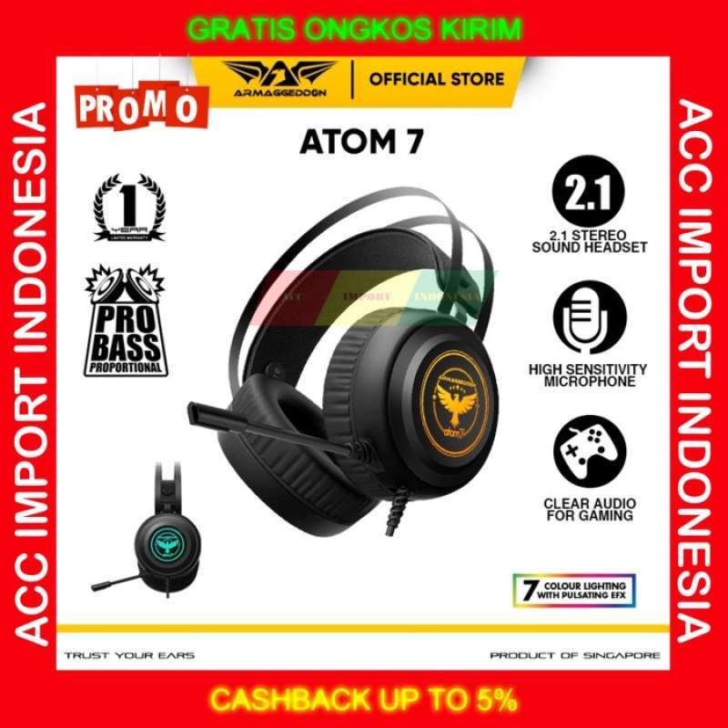 Armaggeddon 2.1 gaming hotsell headset atom 7