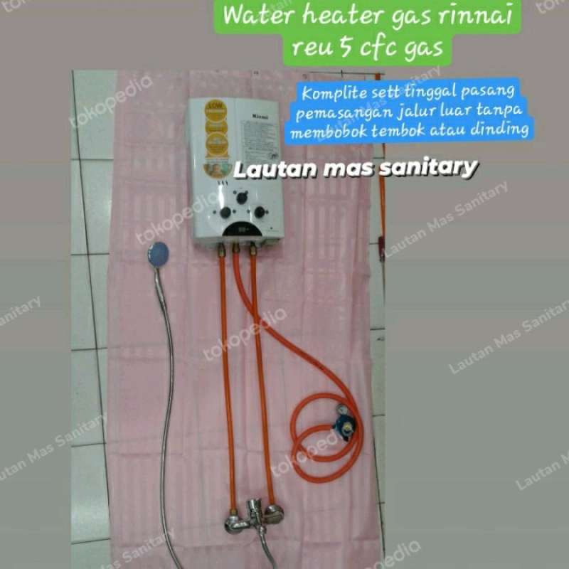 Promo Water Heater Rinnai Gas Reu 5 Cfc Komplit Sett /Pemasangan Jalur Luar  Diskon 33% di Seller Mitraa Berkah - Kalibata, Kota Jakarta Selatan | Blibli