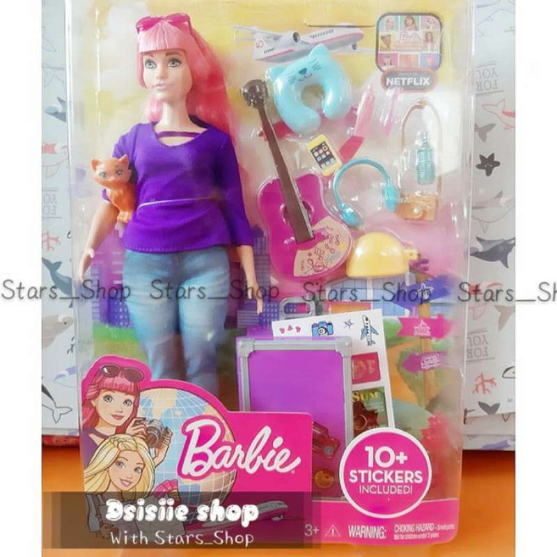 Barbie daisy travel sale doll & accessories