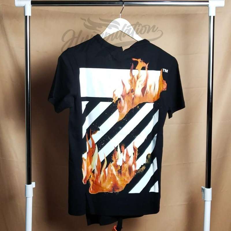 Off white flame tee sale